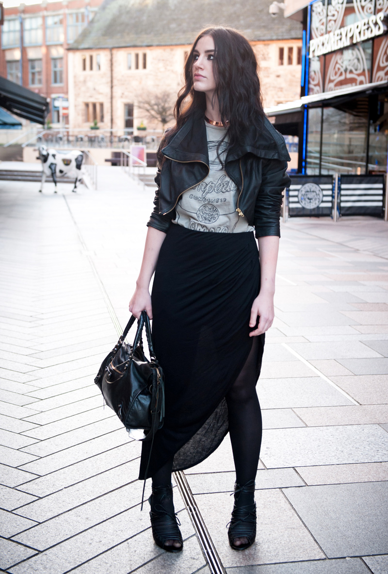 FAIIINT, outfit, Handmade, leather, Jacket, Draped, Cropped, Andy Warhol, Pepe Jeans, Tee, Mens, Soup Can, Campbells, River Island, Asymmetric, Skirt, Finsk, Skin by Finsk, D2, Wedges, Laced, Black, Grey, Print, Tee, T-Shirt, Balenciaga, City, Fashion, Blogger, Street Style