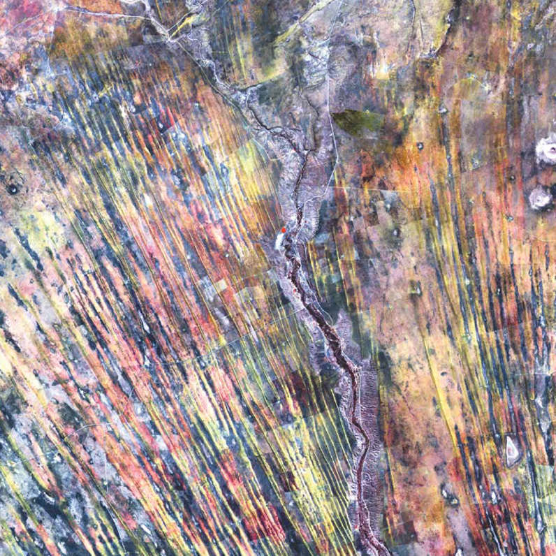 NASA, Earth As Art, Landsat 7, Kalahari Desert, Southern Africa,