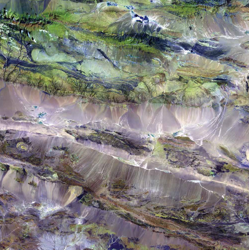 NASA, Earth As Art, Landsat 7, Edrengiyn Nuruu, Mongolia,