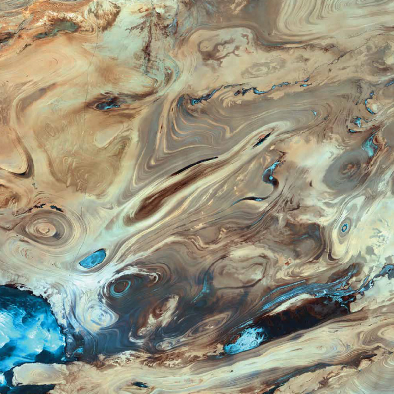 NASA, Earth As Art, Landsat 7, Dasht-e Kavir, Iran,