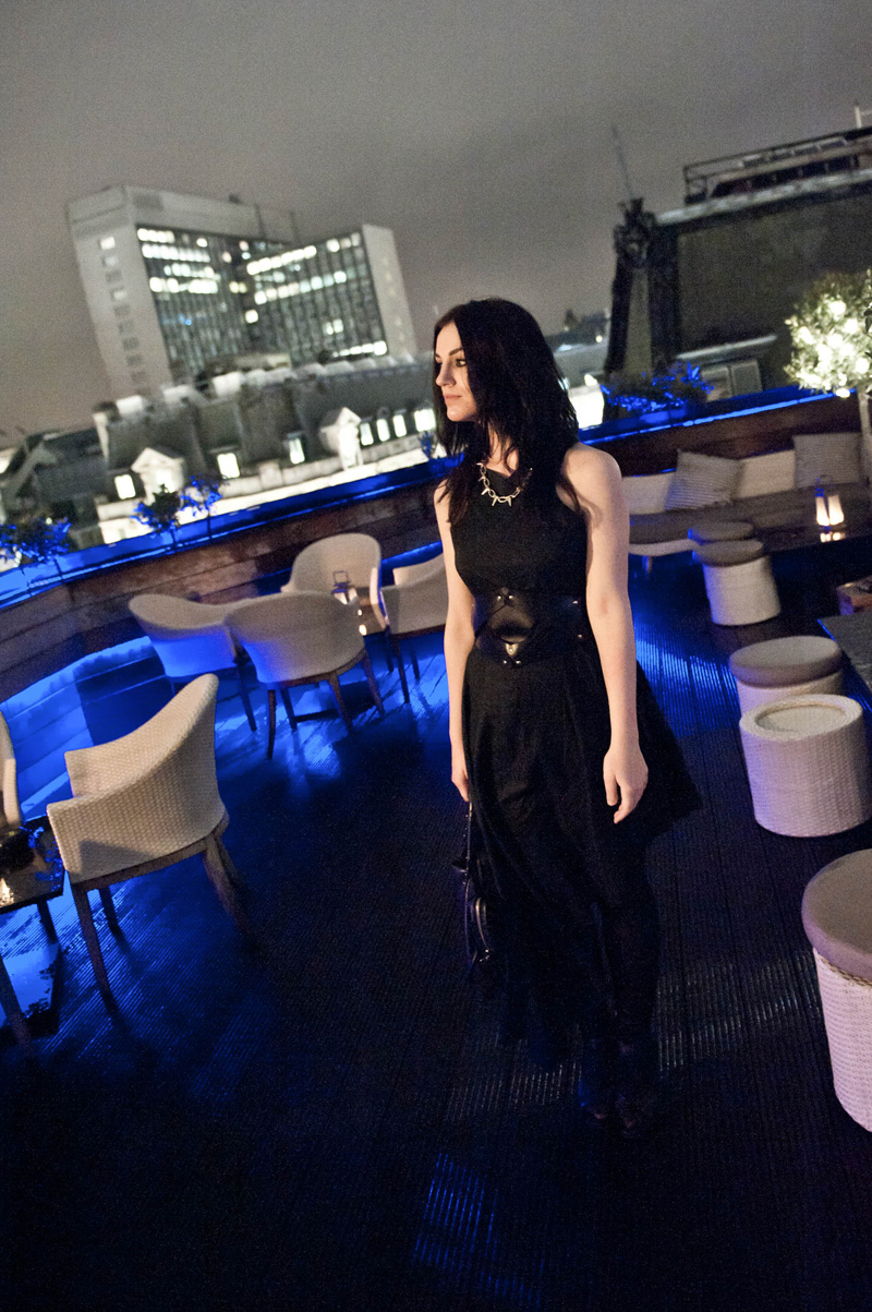 Nelly Launch Outfit Nelly, Nelly.com, Launch Night, Launch Party, Fashion, Online Store, London, Aqua London, Bar, Outfit, COS Belt, ASOS, Spiked, Choker, Terrace