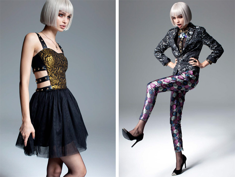 Boohoo Boutique Boohoo Boutique, Dresses, Collection, Black, Gold, Dress, Jacket, Studded, Sequin, Floral, Print, Lace, Lookbook