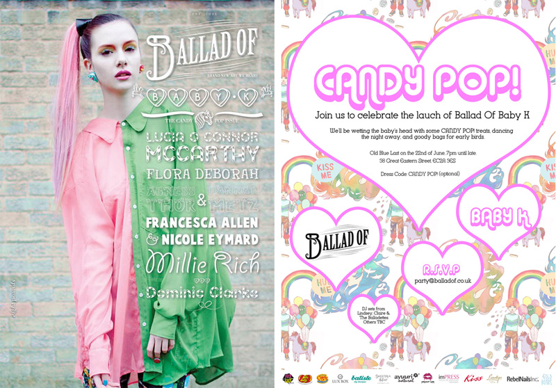 Ballad Of Magazine Candy Pop Baby K Launch Party