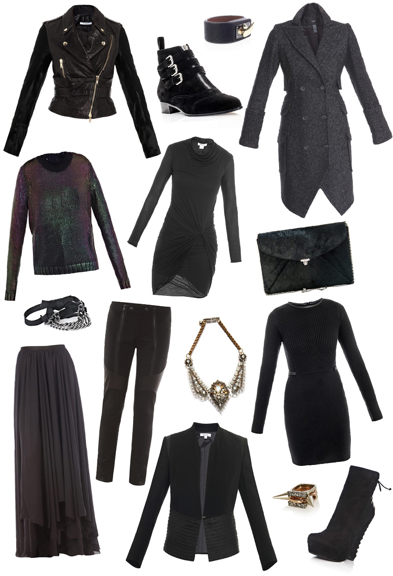 Matches Wishlist FAIIINT, Wishlist, Matches, Matches Fashion, Winter, Autumn, Roundup, 2012, Helmut Lang, Dress, Draped, Diane Von Furstenberg, Givenchy, Leather, Jacket, Biker, Calf Hair, Ponyskin, Cuff, Tabitha Simmons, Ankle Boot, Flat, Suede, Yves Saint Laurent, YSL, Madge, Boots, Wedge, Lanvin, Maxi, Skirt, Sportmax, Sweater, Metallic, MM6, Bracelet, Smythe, Herringbone, Coat, Military, Leggings, L Wren Scott, Joomi Lim, Rings, Gold, Shourouk, Necklace, Bib, Perspex, Swarovski, Black, Grey,