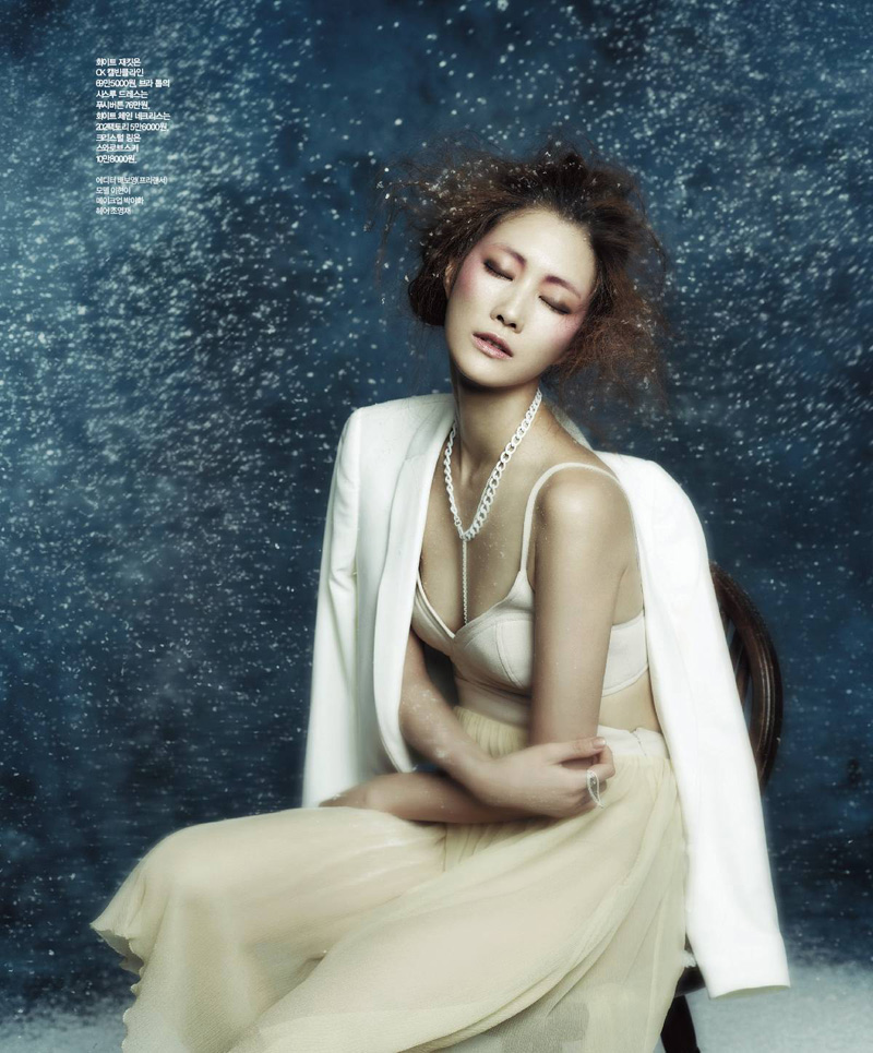 Snow White, Kim Yeong Jun, Kim Young Jun, Lee Hyun Yi, Singles Korea, Magazine, Jung Min Kang, Snowing, Editorial, Fashion, Story, Tailoring, White, Navy, Blue, Cream, Korean, Soft, Underwear, Lingerie, Outerwear, Dreamy, Romantic, Fairytale, Grey,
