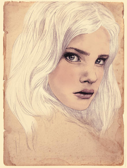Camila Gray "Natalia Vodianova" Camila Gray, Illustrator, Illustration, Portrait, Natalia Vodianova, Pencil, Realistic